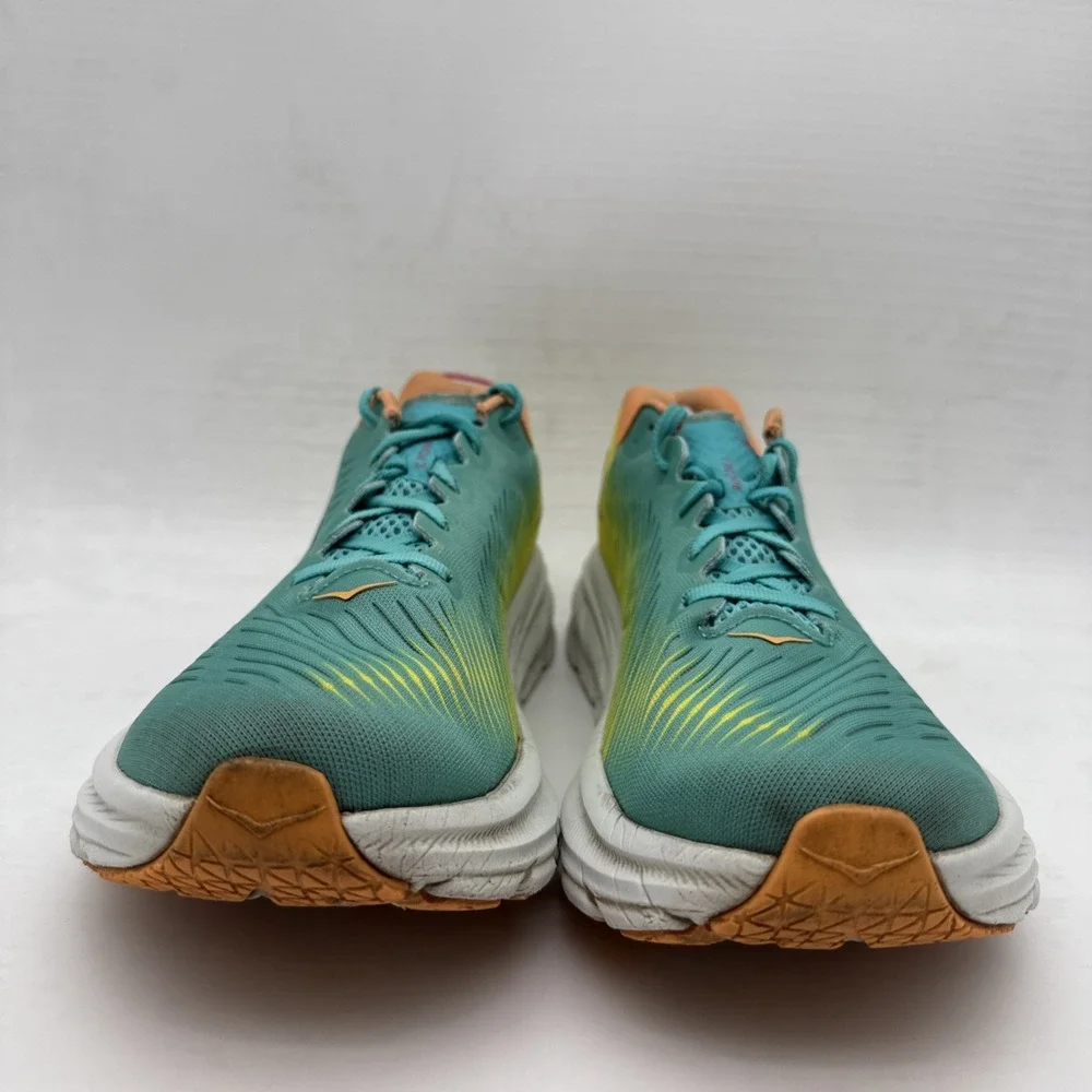 Hoka One One Rincon 3 Mens 11.5D Shoes Green Yellow Running Sneaker 1119395 CEPR - Picture 6 of 16